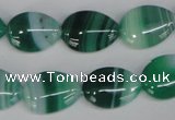 CAG1270 15.5 inches 13*18mm flat teardrop line agate gemstone beads