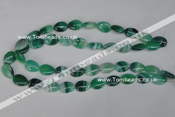 CAG1270 15.5 inches 13*18mm flat teardrop line agate gemstone beads