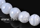 CAG129 round blue lace agate 10mm gemstone beads Wholesale