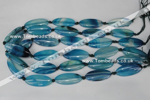 CAG1301 15.5 inches 15*35mm marquise line agate gemstone beads