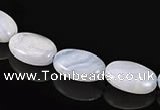CAG131 10*14mm oval blue lace agate gemstone beads Wholesale