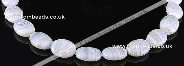 CAG133 oval blue lace agate 15*20mm gemstone beads Wholesale