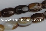 CAG1331 15.5 inches 10*15mm drum line agate gemstone beads