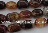 CAG1456 15.5 inches 10*15mm nuggets dragon veins agate beads