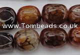 CAG1457 15.5 inches 13*18mm nuggets dragon veins agate beads