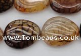 CAG1459 15.5 inches 18*25mm freeform dragon veins agate beads