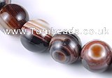 CAG148 13mm smooth round madagascar agate stone beads Wholesale