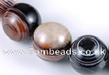 CAG149 20mm smooth round madagascar agate stone beads Wholesale