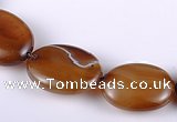 CAG154 15*20mm oval madagascar agate gemstone beads Wholesale