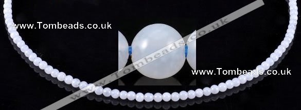 CAG162 Smooth round 4mm blue lace agate gemstone beads wholesale