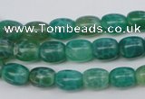 CAG1620 15.5 inches 8*10mm egg-shaped peafowl agate gemstone beads