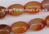 CAG1647 15.5 inches 15*20mm rice red agate gemstone beads