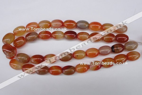 CAG1647 15.5 inches 15*20mm rice red agate gemstone beads