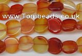 CAG1651 15.5 inches 11*12mm heart red agate gemstone beads