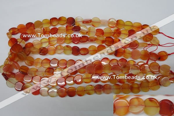 CAG1651 15.5 inches 11*12mm heart red agate gemstone beads