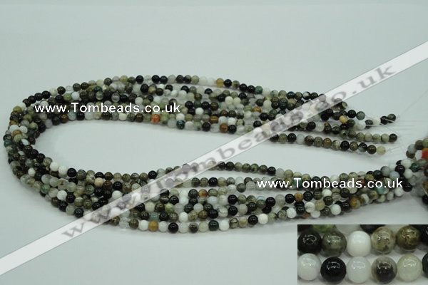 CAG1684 15.5 inches 4mm round ocean agate beads wholesale