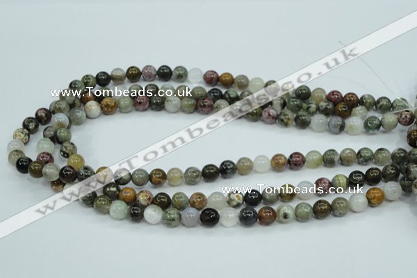 CAG1686 15.5 inches 8mm round ocean agate beads wholesale