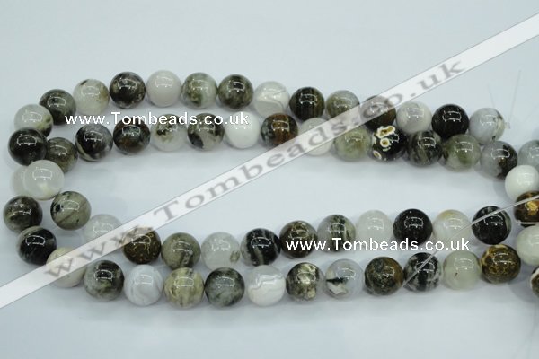 CAG1689 15.5 inches 14mm round ocean agate beads wholesale