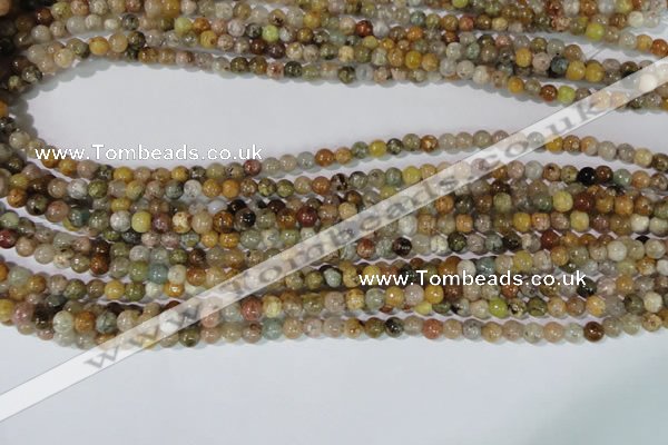 CAG1700 15.5 inches 4mm round rainbow agate beads wholesale