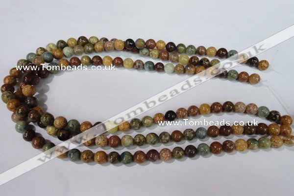 CAG1702 15.5 inches 8mm round rainbow agate beads wholesale