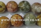 CAG1706 15.5 inches 16mm round rainbow agate beads wholesale