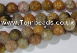 CAG1712 15.5 inches 8mm faceted round rainbow agate beads