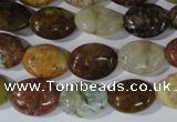 CAG1734 15.5 inches 10*14mm oval rainbow agate beads wholesale