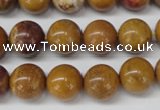 CAG1745 15.5 inches 12mm round golden agate beads wholesale