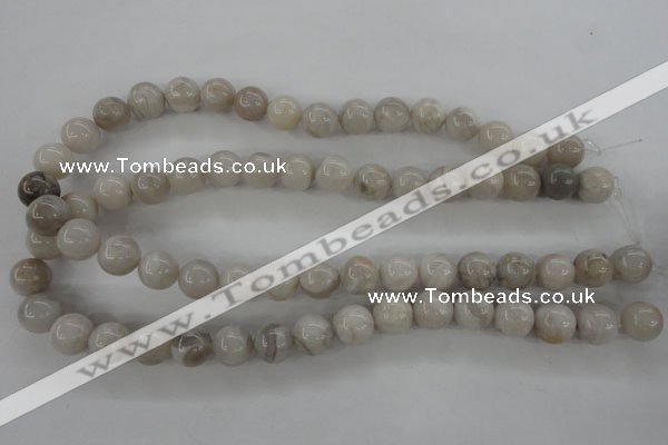 CAG1898 15.5 inches 12mm round grey agate beads wholesale