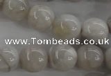 CAG1900 15.5 inches 16mm round grey agate beads wholesale