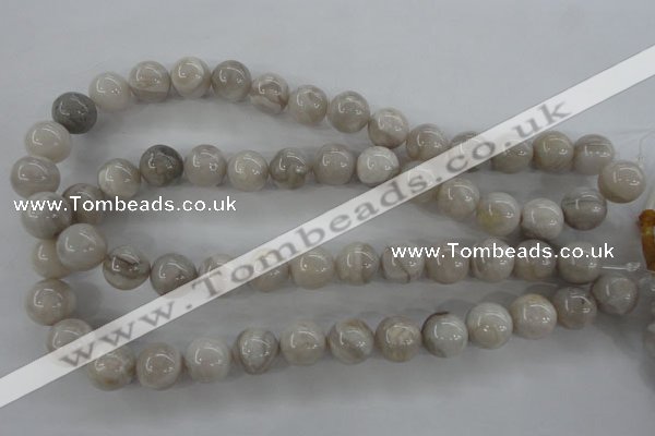 CAG1900 15.5 inches 16mm round grey agate beads wholesale