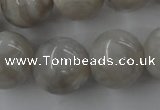 CAG1901 15.5 inches 18mm round grey agate beads wholesale