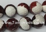 CAG2258 15.5 inches 20mm faceted round fire crackle agate beads