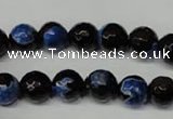 CAG2273 15.5 inches 10mm faceted round fire crackle agate beads