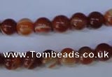 CAG2322 15.5 inches 8mmround red line agate beads wholesale