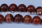 CAG2323 15.5 inches 10mmround red line agate beads wholesale