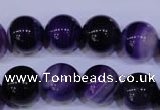 CAG2334 15.5 inches 12mm round violet line agate beads wholesale