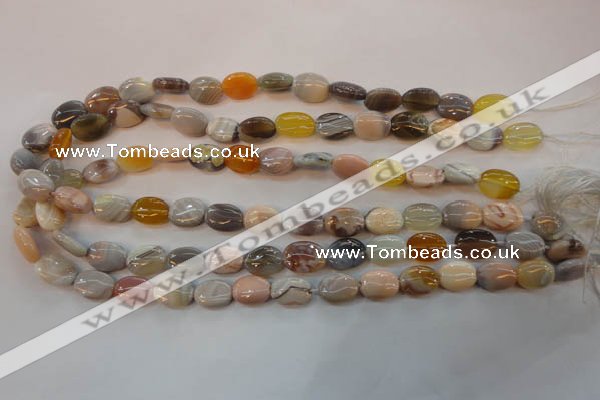 CAG2358 15.5 inches 10*14mm oval African botswana agate beads