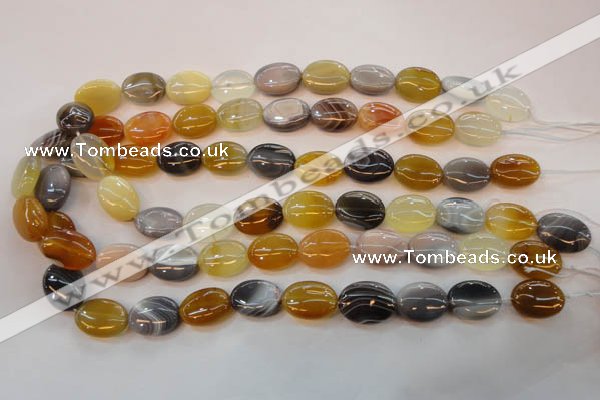 CAG2360 15.5 inches 13*18mm oval African botswana agate beads