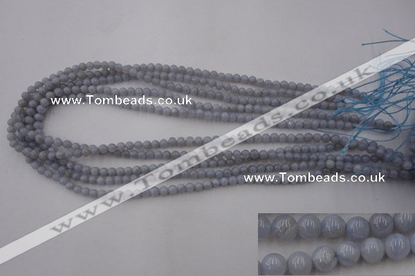 CAG2365 15.5 inches 4mm round blue lace agate beads wholesale