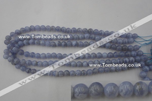 CAG2367 15.5 inches 8mm round blue lace agate beads wholesale