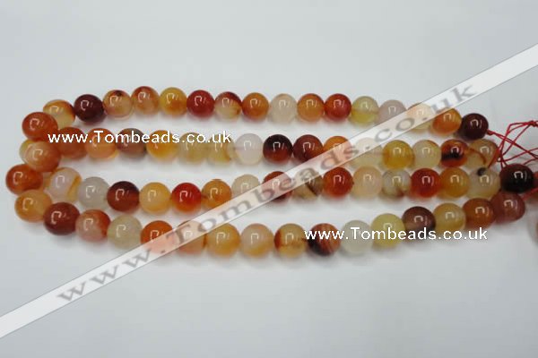 CAG2375 15.5 inches 12mm round red agate beads wholesale