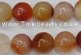 CAG2376 15.5 inches 14mm round red agate beads wholesale