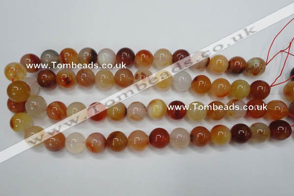 CAG2376 15.5 inches 14mm round red agate beads wholesale