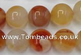 CAG2377 15.5 inches 16mm round red agate beads wholesale