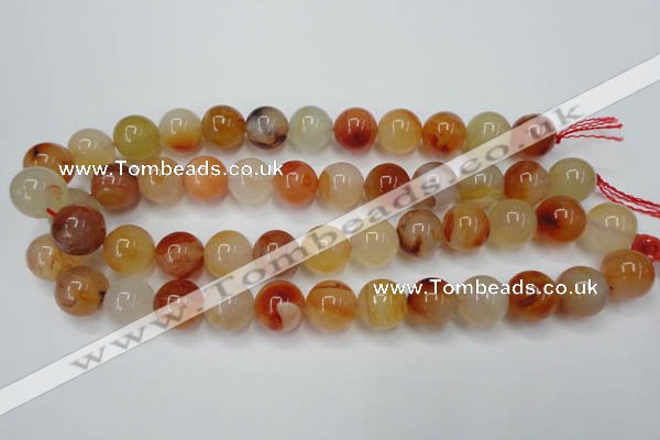 CAG2377 15.5 inches 16mm round red agate beads wholesale