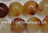 CAG2378 15.5 inches 18mm round red agate beads wholesale