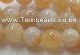 CAG240 15.5 inches 14mm round dragon veins agate gemstone beads