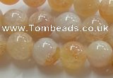 CAG240 15.5 inches 14mm round dragon veins agate gemstone beads