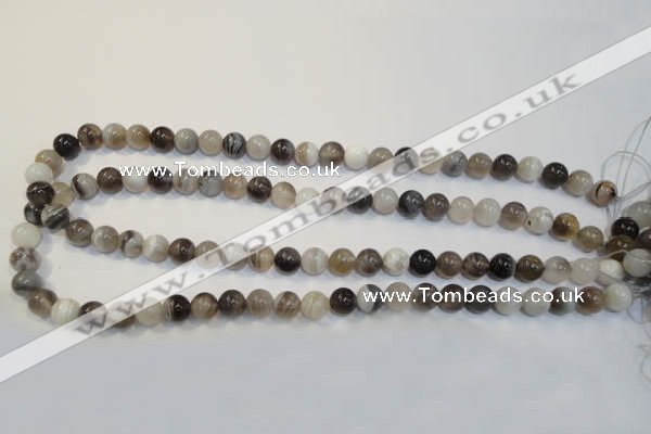 CAG2412 15.5 inches 8mm round Chinese botswana agate beads